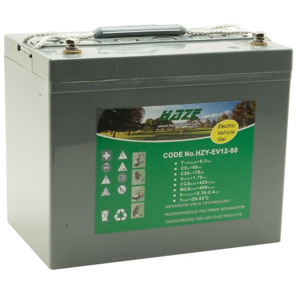 HAZE - BATTERIA EV-GEL 12V/80Ah